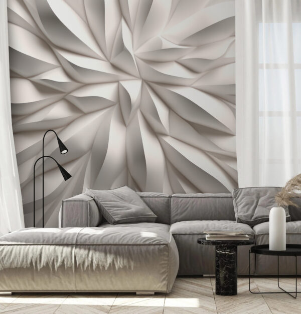 Superfície branca texturada com linhas onduladas Superfície branca texturada com linhas onduladas