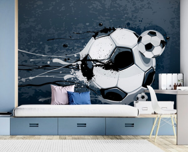 Bola de futebol com salpicos de tinta Bola de futebol com salpicos de tinta