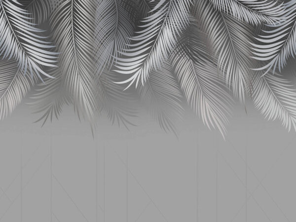 Fundo cinzento e branco com folhas Fundo cinzento e branco com folhas