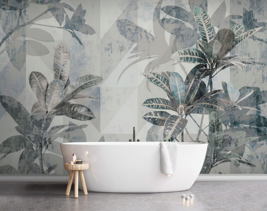 Folhagem elegante em tons suaves.