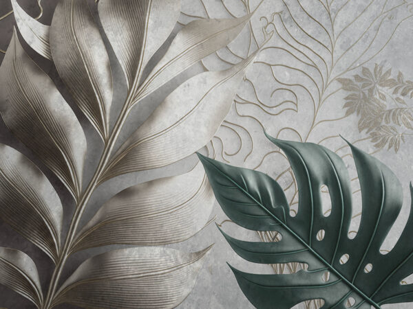Design elegante com padrão de folhagem. Design elegante com padrão de folhagem.