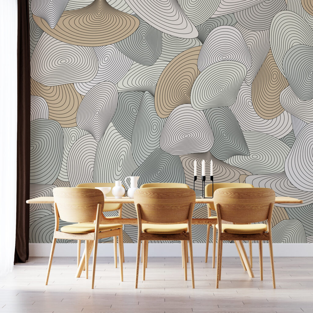 Pattern of spirals and lines Pattern of spirals and lines