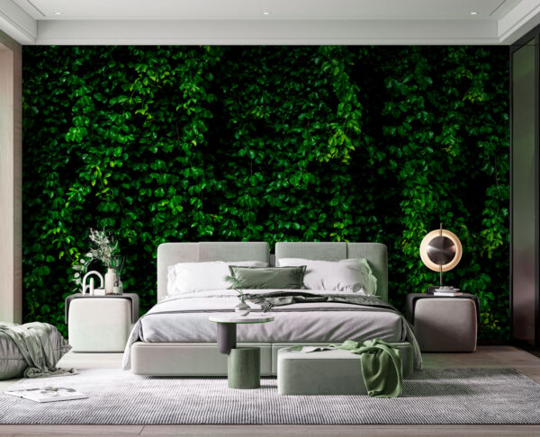Parede de folhas verdes Parede de folhas verdes