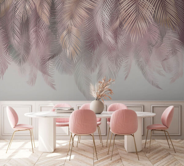 Folhas delicadas em tons pastel suaves. Folhas delicadas em tons pastel suaves.