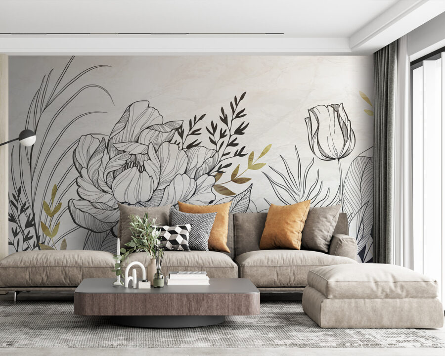 Desenho de uma flor