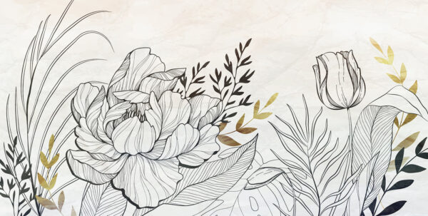 Desenho de uma flor Desenho de uma flor