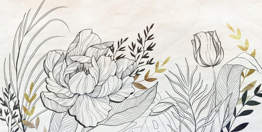Desenho de uma flor