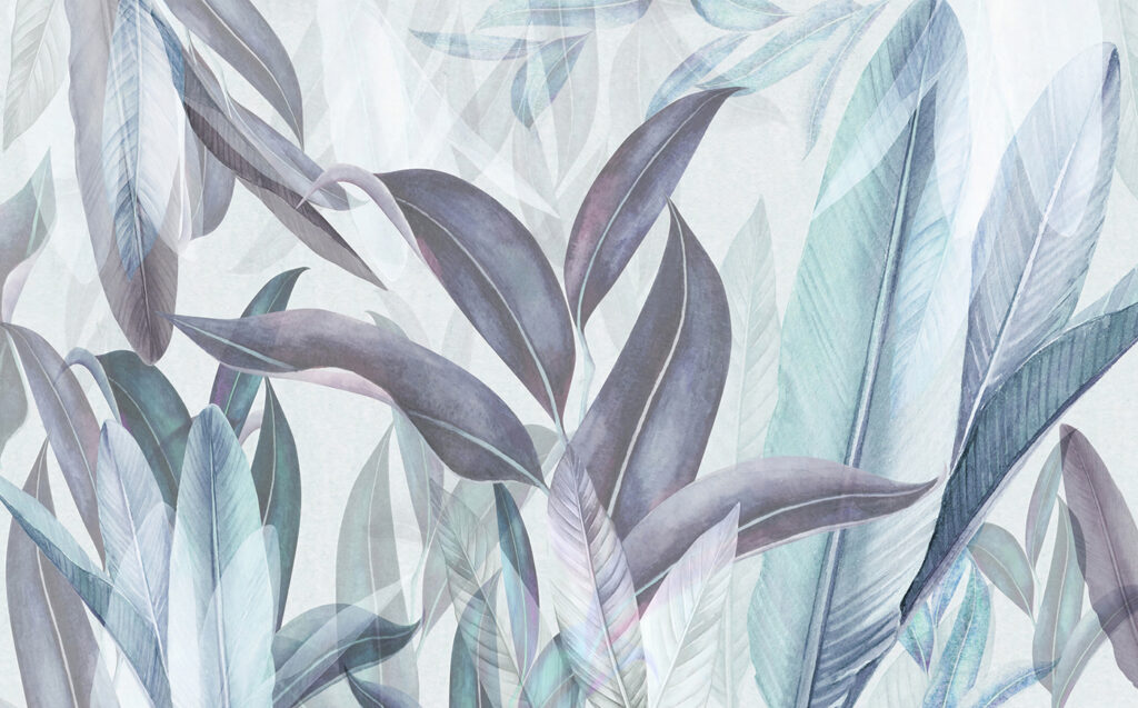Folhas elegantes em tons suaves. Folhas elegantes em tons suaves.