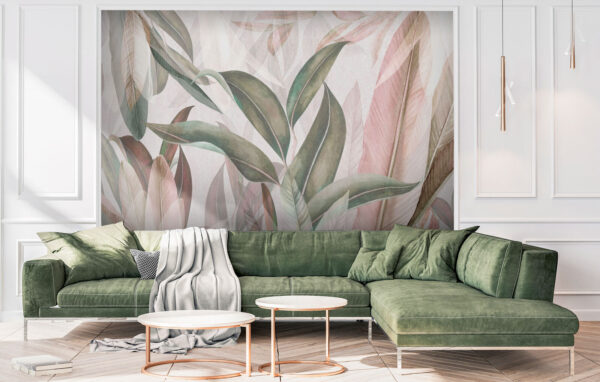 Folhagem elegante em cores suaves. Folhagem elegante em cores suaves.