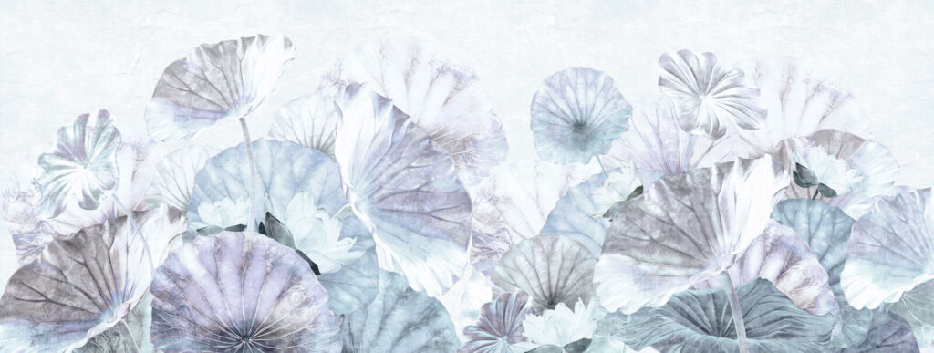 Folhas delicadas em tons pastel suaves. Folhas delicadas em tons pastel suaves.
