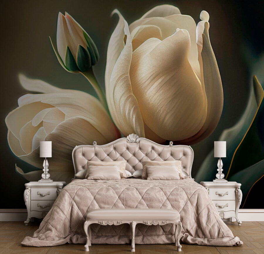 Delicadas tulipas em tons suaves. Delicadas tulipas em tons suaves.