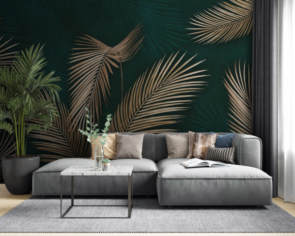 Folhas de palmeira em tons elegantes. Folhas de palmeira em tons elegantes.