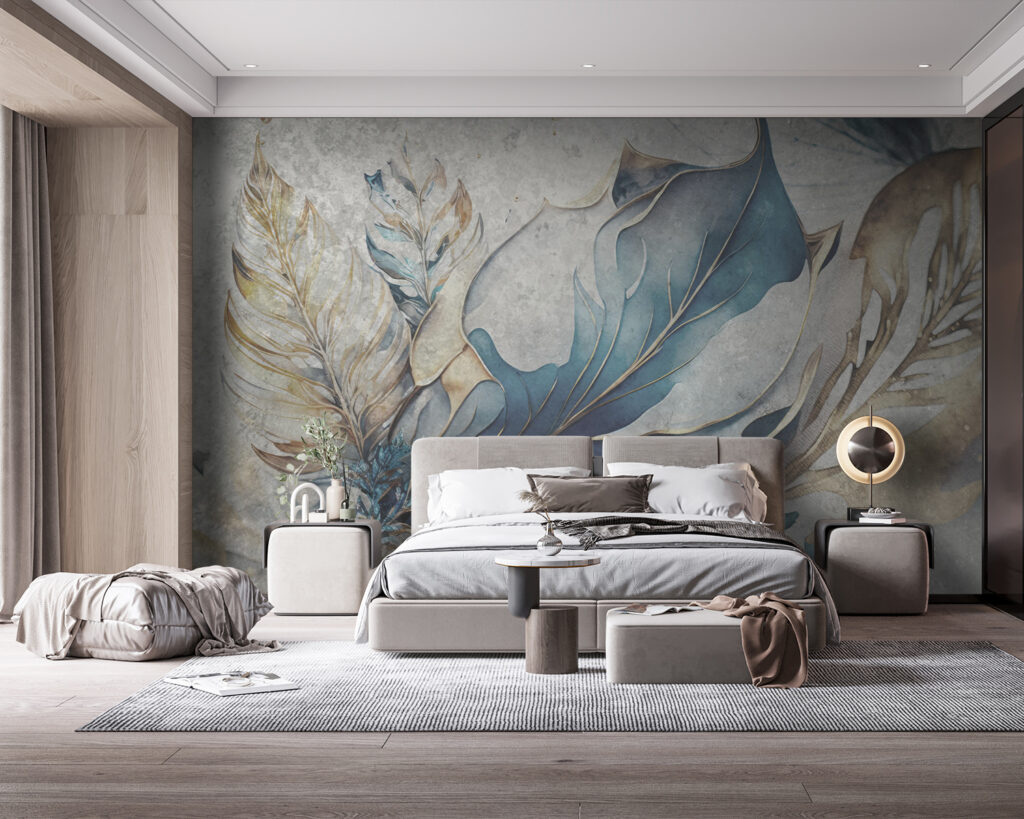 Elegant leaves in soft hues
