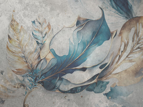 Folhas elegantes em tons suaves. Folhas elegantes em tons suaves.
