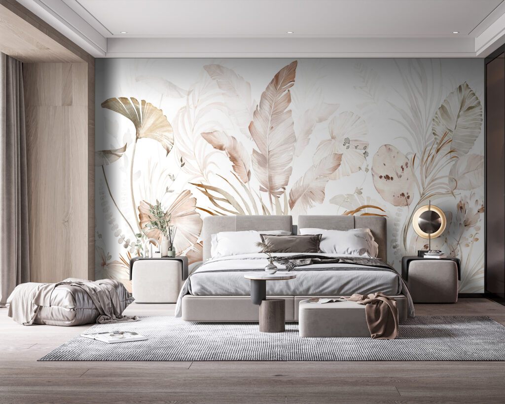 Elegant botanical elements in soft hues Elegant botanical elements in soft hues