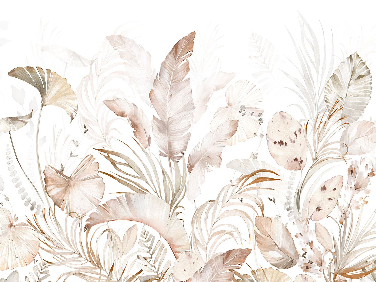 Elegant botanical elements in soft hues Elegant botanical elements in soft hues