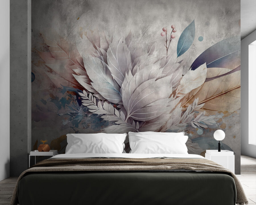 Folhagem elegante em cores suaves.