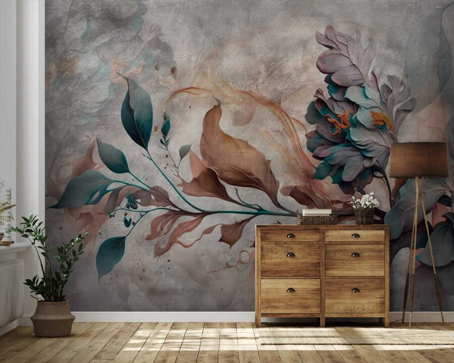 Pintura de uma flor Pintura de uma flor