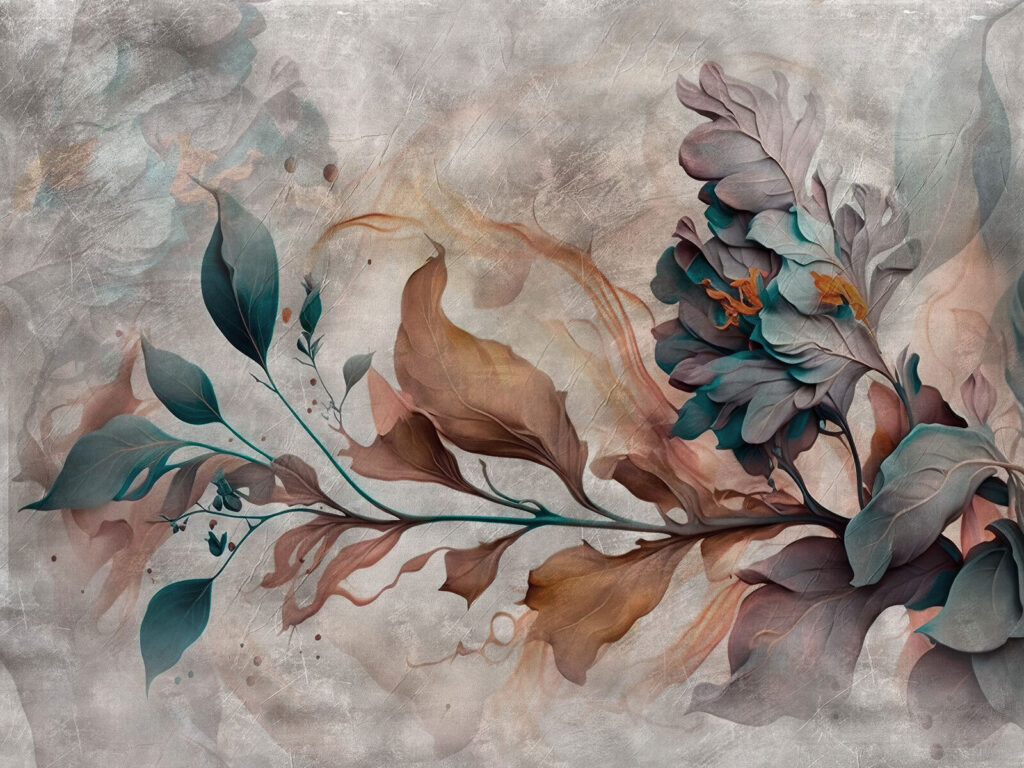Pintura de uma flor Pintura de uma flor