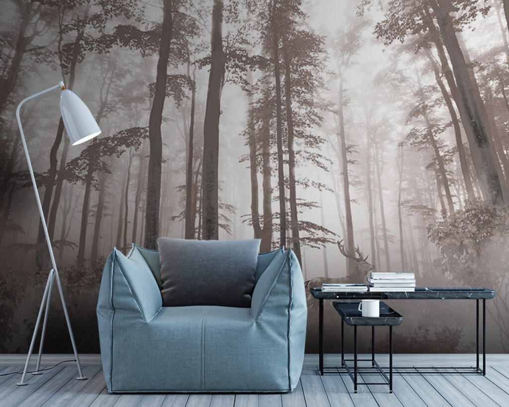 u93893pig7 1024x819 - Grupo de veados numa floresta - tegory