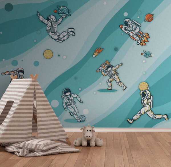Grupo de astronautas no espaço Grupo de astronautas no espaço