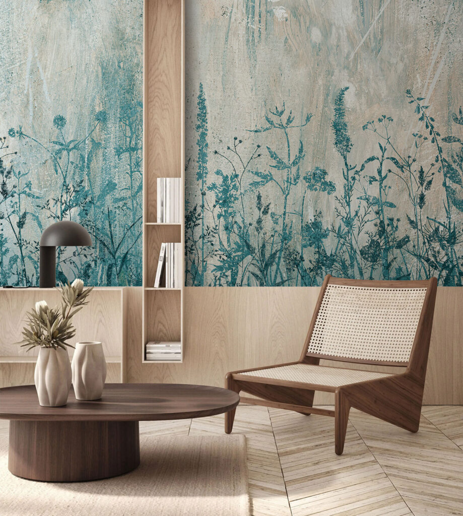 Botanical silhouettes in serene hues Botanical silhouettes in serene hues