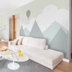 Papel de parede Balão de ar quente no céu