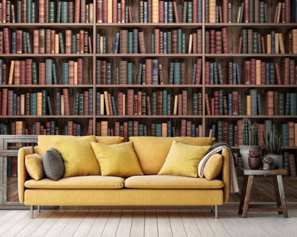 Estante grande com muitos livros Estante grande com muitos livros