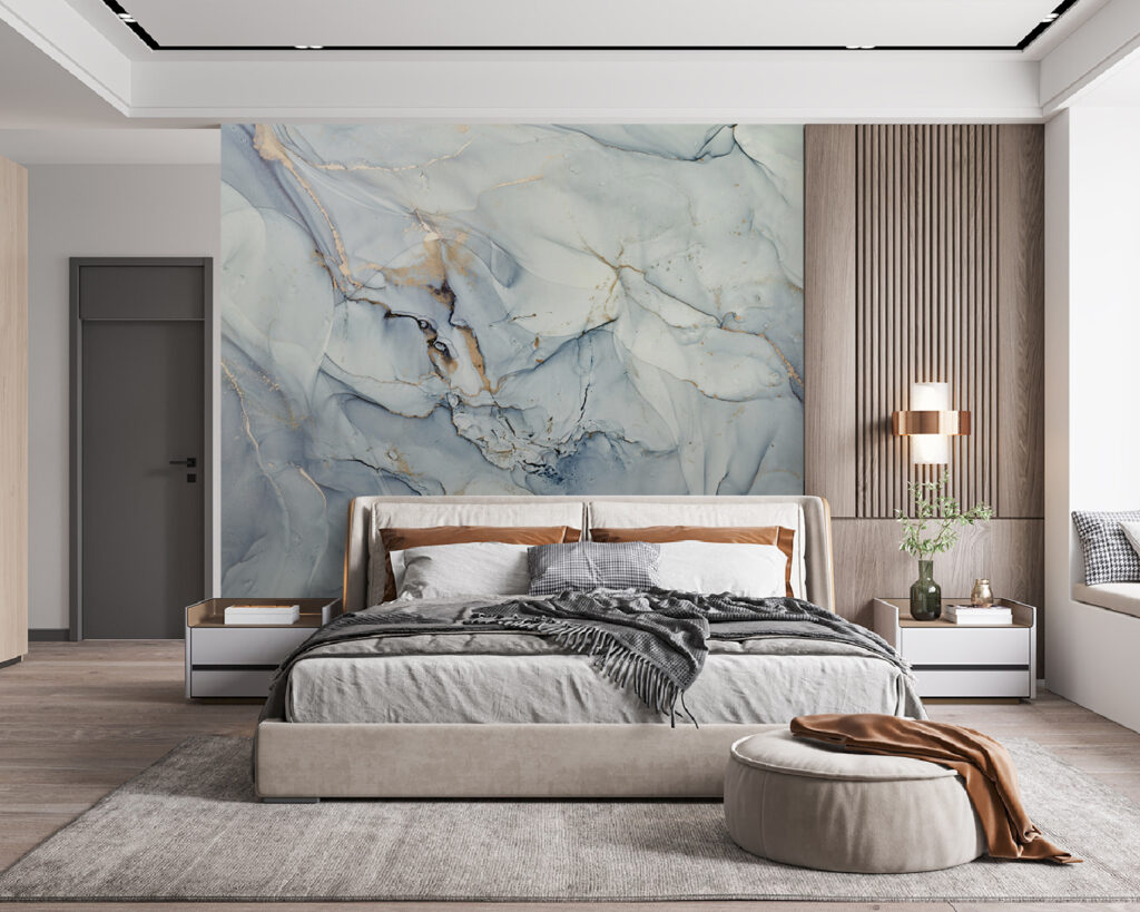 Soft hues in fluid abstract art