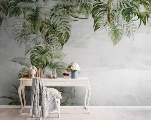 Pintura de uma planta tropical Pintura de uma planta tropical