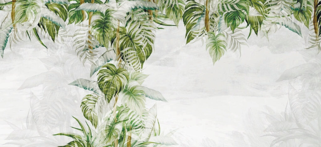 Pintura de uma planta tropical Pintura de uma planta tropical