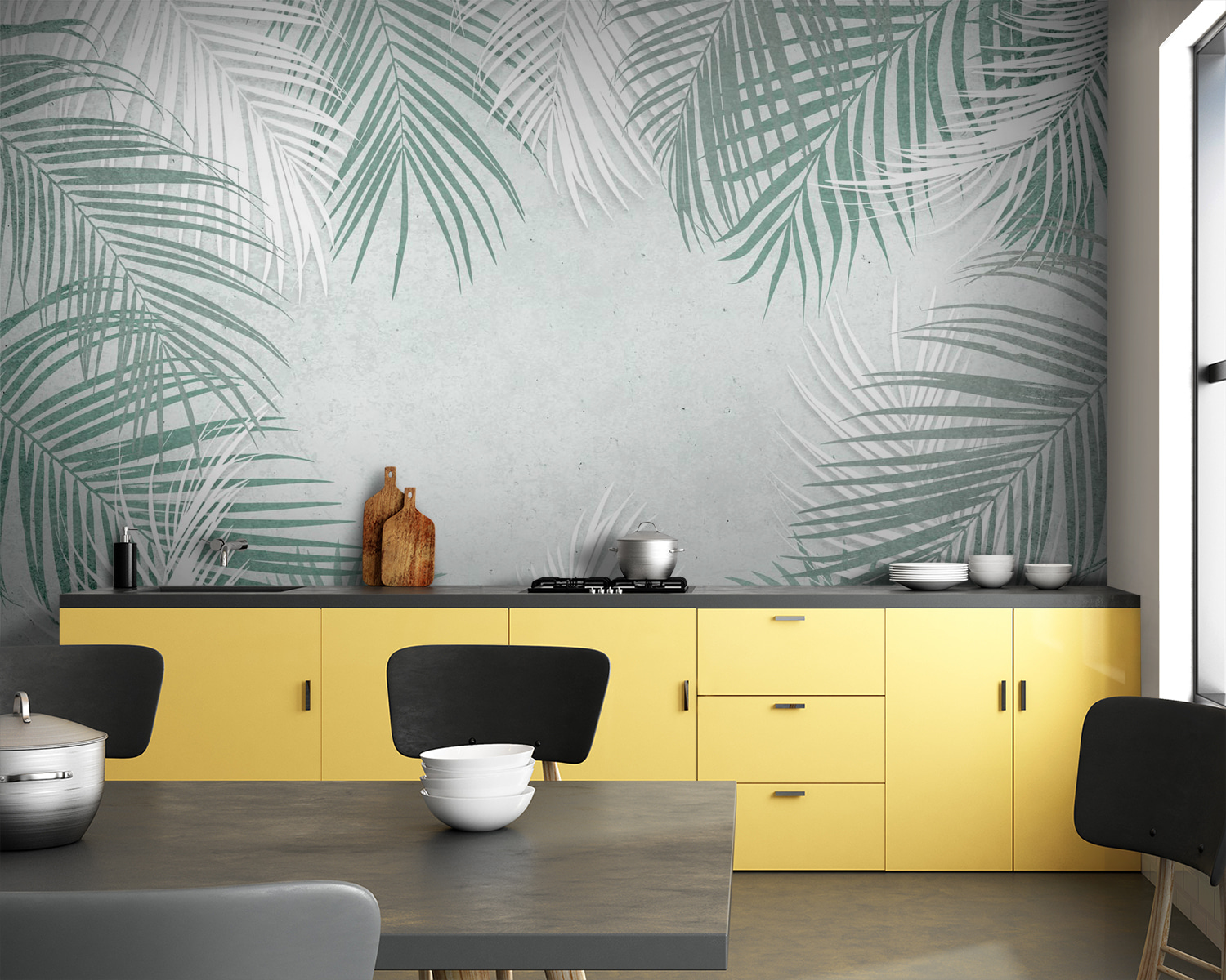 Grupo de folhas de palmeira u93113pik83m - Grupo de folhas de palmeira - tegory