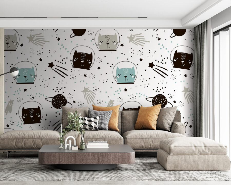 Padrão de gatos no espaço