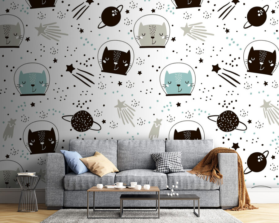 Padrão de gatos no espaço