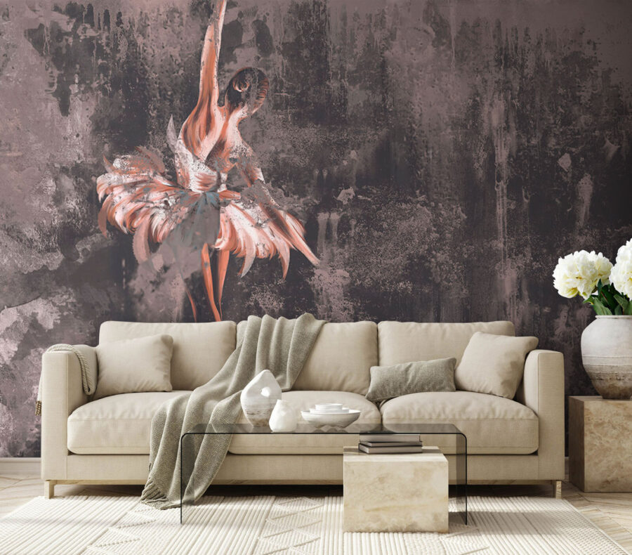 Pintura de uma mulher a dançar