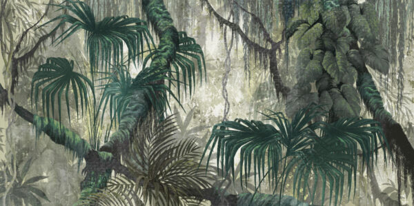 Pintura de uma floresta Pintura de uma floresta