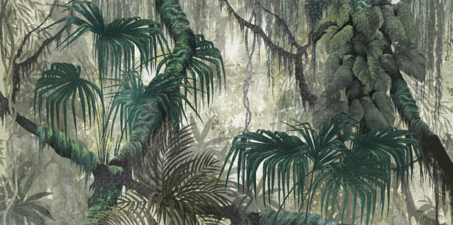 Pintura de uma floresta Pintura de uma floresta