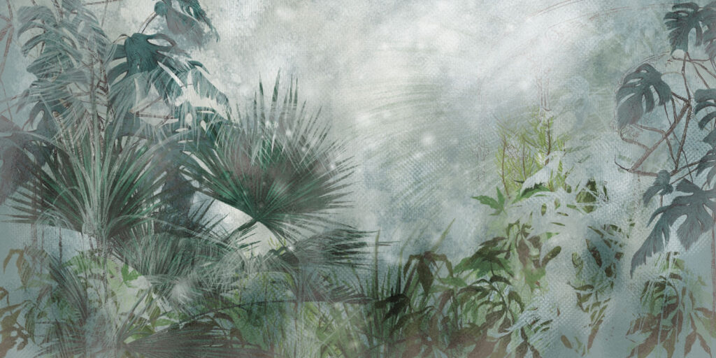Pintura de uma floresta Pintura de uma floresta