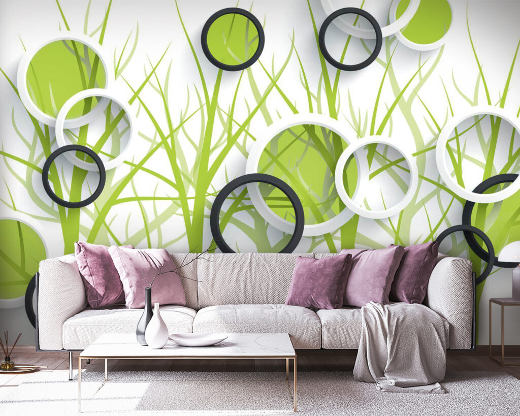 u78082pig38 1024x819 - Papel de parede com círculos e árvores - tegory