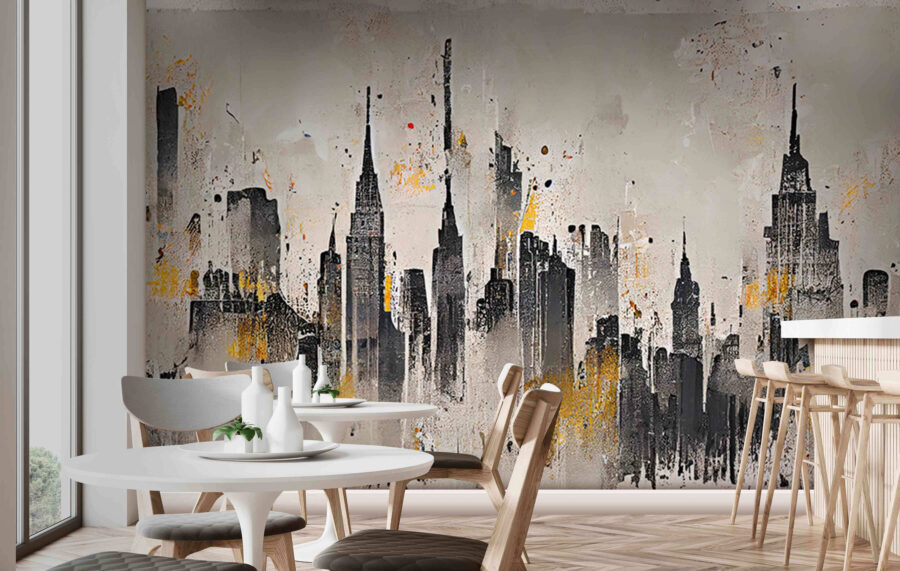 Pintura de uma cidade