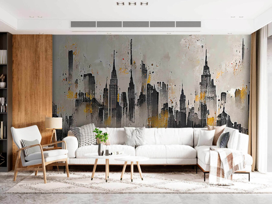 Pintura de uma cidade