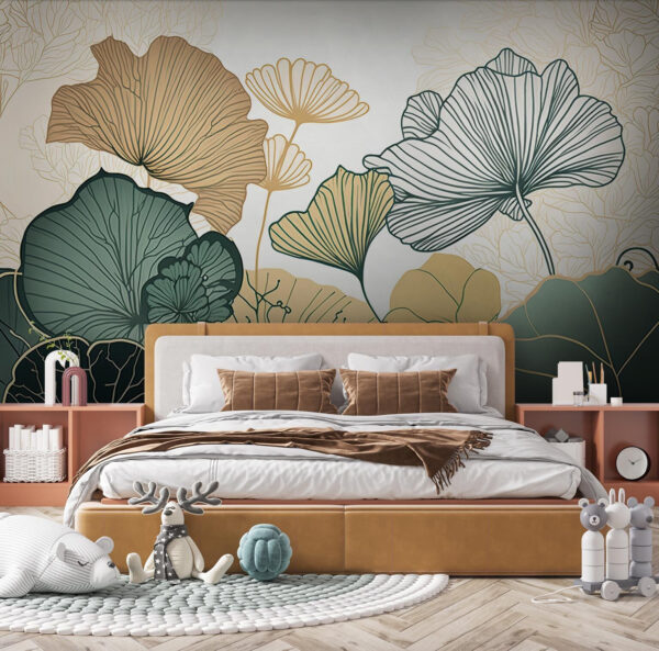 Elegância botânica em cores suaves. Elegância botânica em cores suaves.