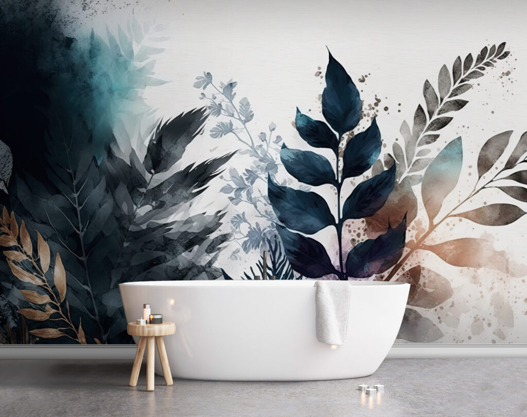 Elegant botanical abstract design