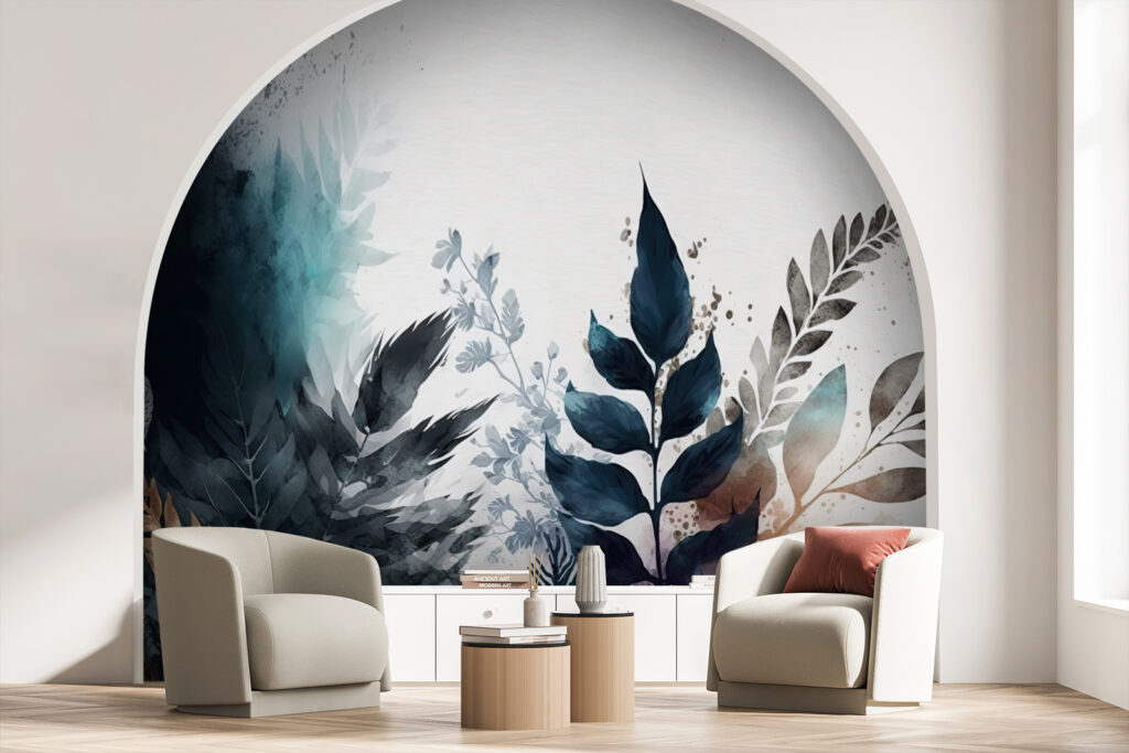 Elegant botanical abstract design