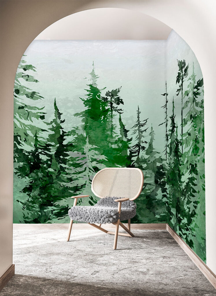 Group of trees in a forest Group of trees in a forest