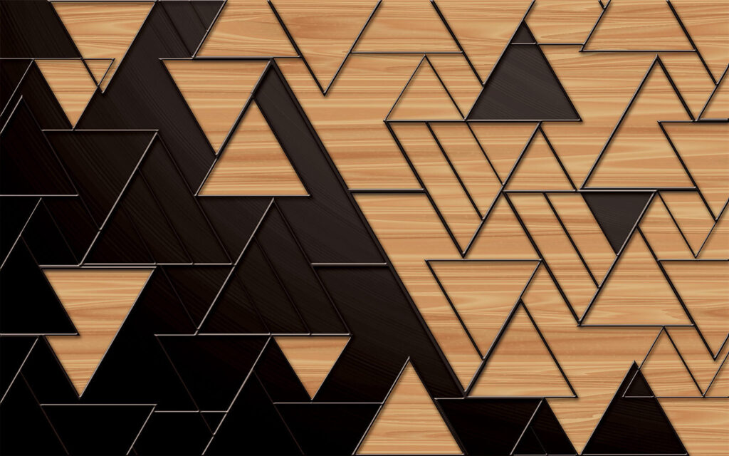 Padrão triangular preto e castanho Padrão triangular preto e castanho