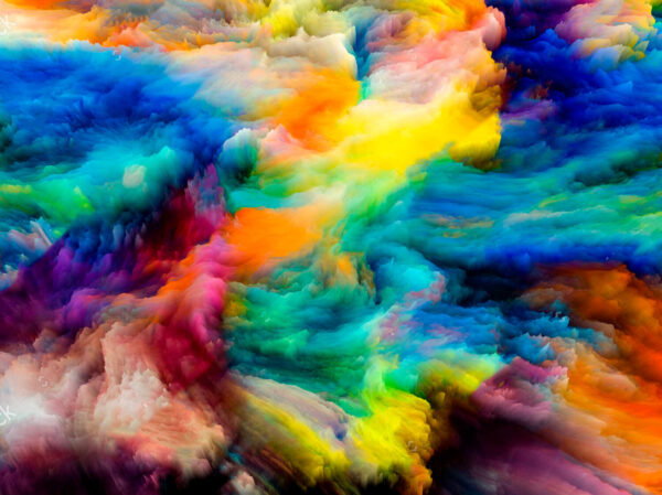 Nuvem de tinta colorida Nuvem de tinta colorida