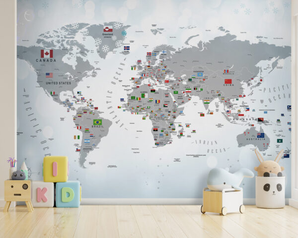 Mapa do mundo com bandeiras Mapa do mundo com bandeiras