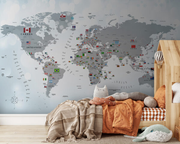 Mapa do mundo com bandeiras Mapa do mundo com bandeiras