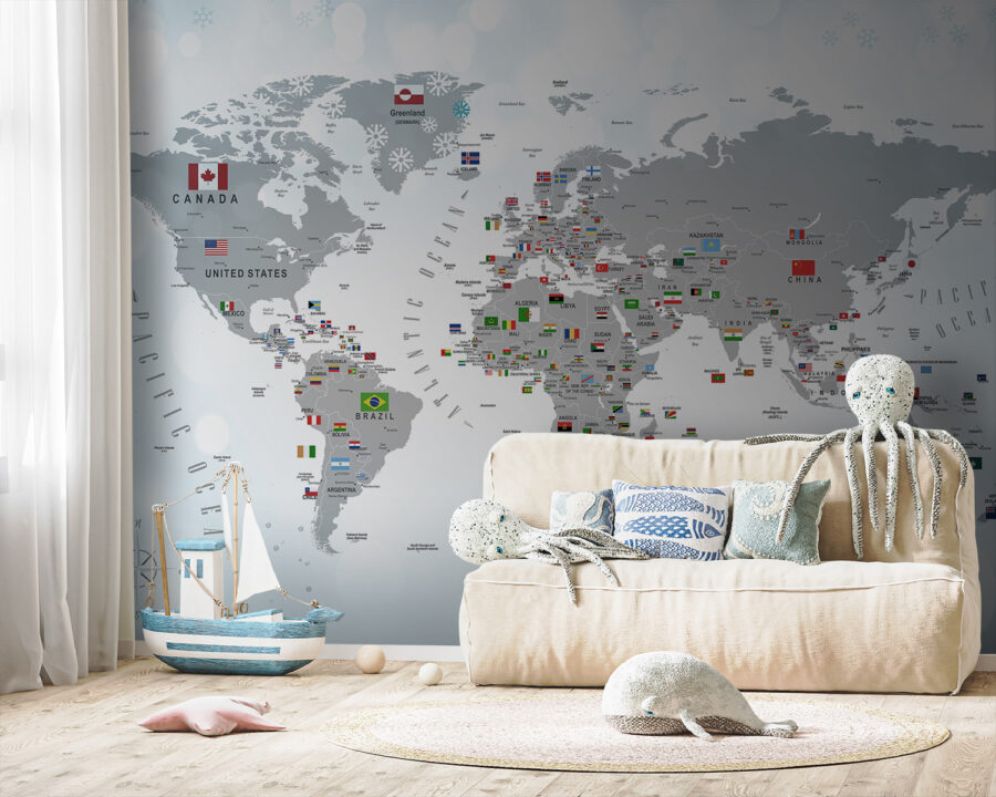 Mapa do mundo com bandeiras Mapa do mundo com bandeiras